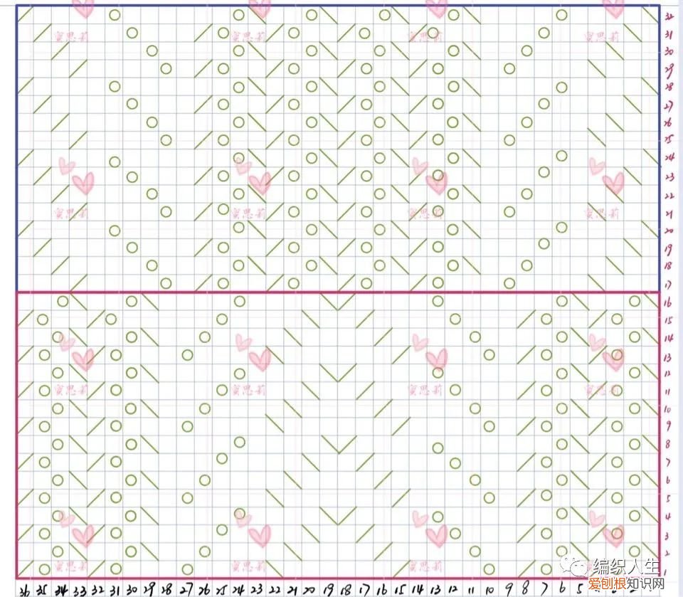 棕榈花毛衣编织图解