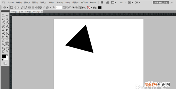 ps要咋才可以绘画三角形，ps怎么设置等边三角形边长