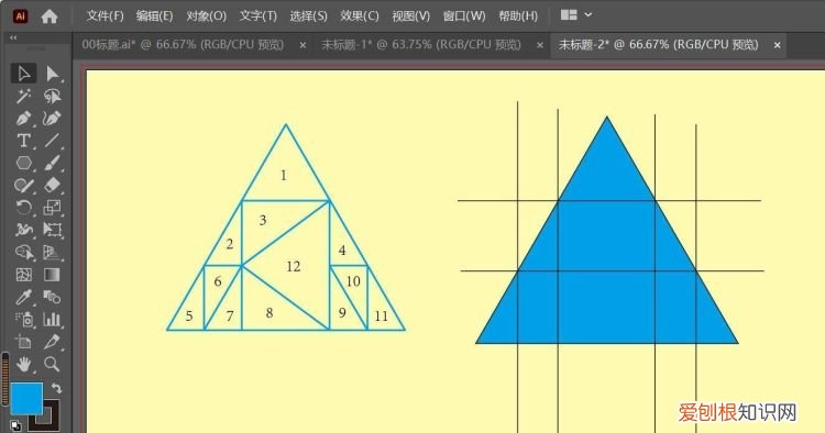 ai三角形怎样画，ai怎么画三角形圆角