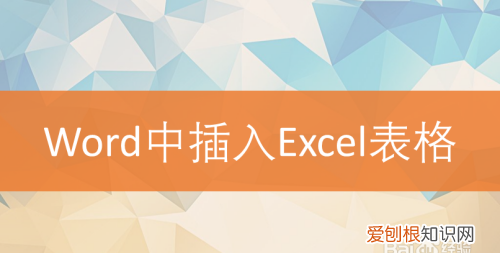 Word应该怎么样才能插入Excel