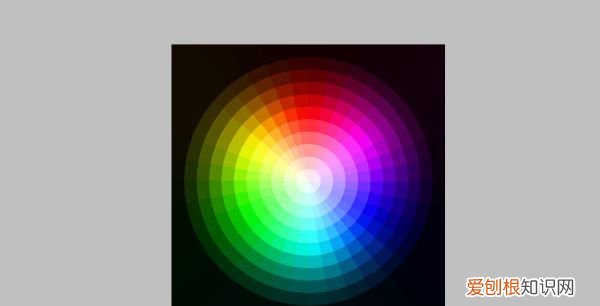 PS色环需要怎么才可以调出来，ps颜色面板怎么调成一大块的