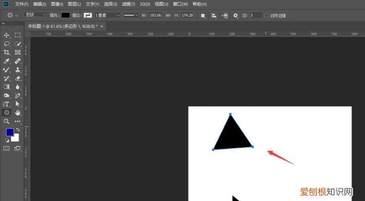 PS该怎么才可以画三角形，ps直线工具画出来为什么是三角形