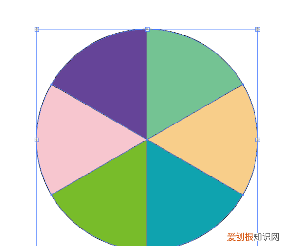 ai咋画圆，怎么把圆快速分成五份