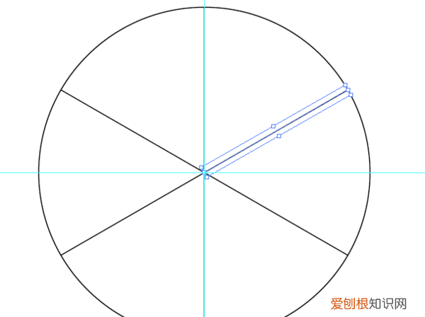 ai咋画圆，怎么把圆快速分成五份