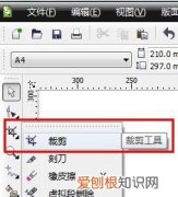 该怎么样用cdr中的裁剪工具