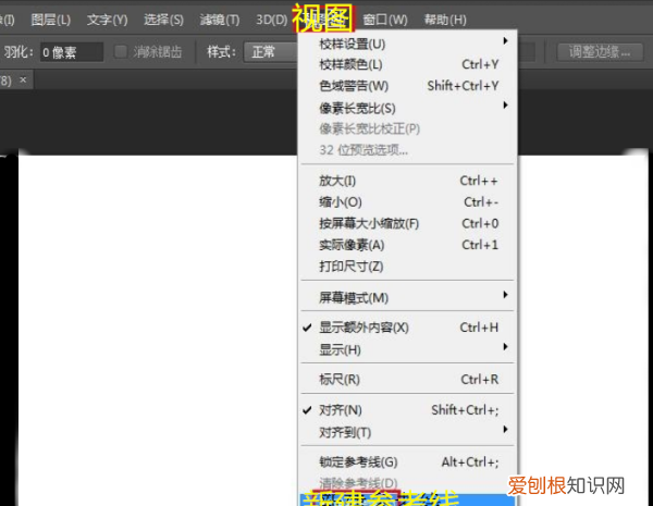 PS需要咋的才能拉参考线，ps里面参考线怎么设置居中
