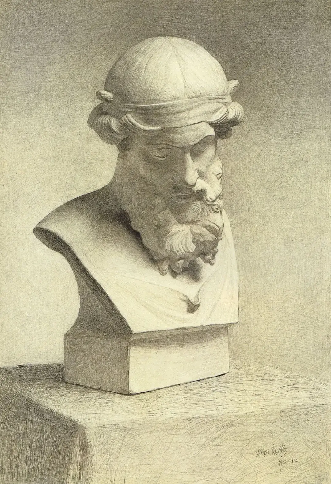 石膏像素描人物及名字