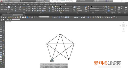 cad五角星怎么画，CAD怎么快速的绘制五角星