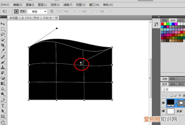 ps怎么把矩形变成波浪效果