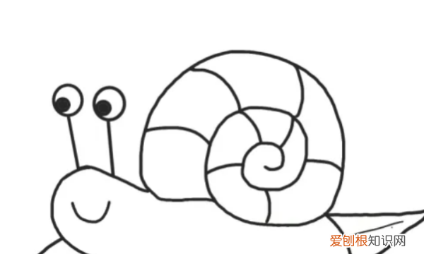 画蜗牛最简单的画法，蜗牛怎么画简单又好看
