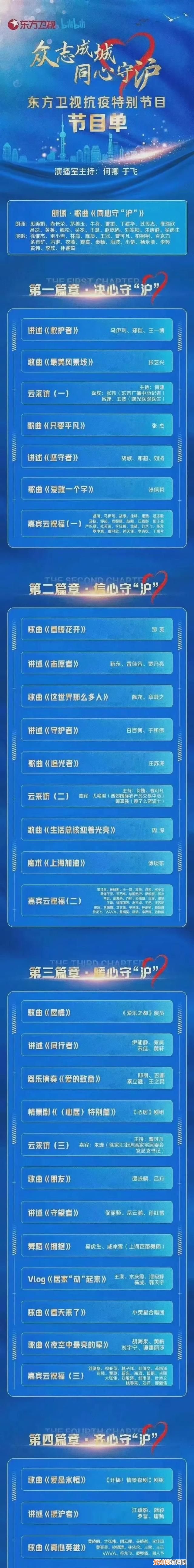 上海台东方卫视节目预告