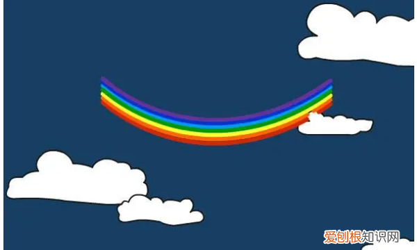 美丽的彩虹怎么画，七色彩虹怎么画好看又简单