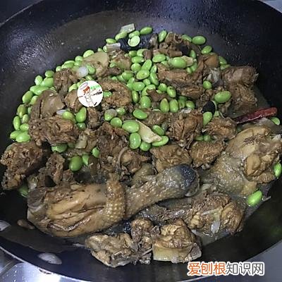 毛豆烧鸡