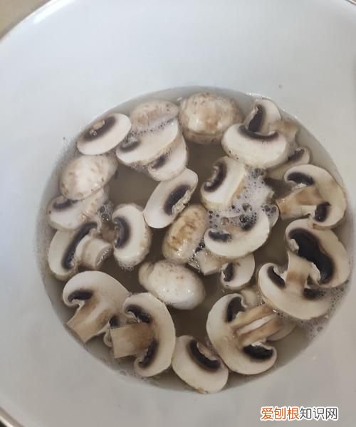 蘑菇里面一圈黑黑的可以吃吗，蘑菇一炒就黑什么情况白色的圆蘑菇
