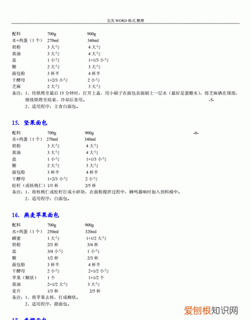 面包的配料最佳比例，用面包机制做面包的最佳配料配比明细