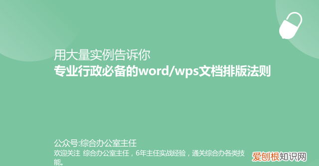 漂亮的wps文档排版