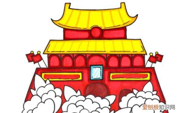 北京天安怎么画漂亮，天安城门画法简单又漂亮图片