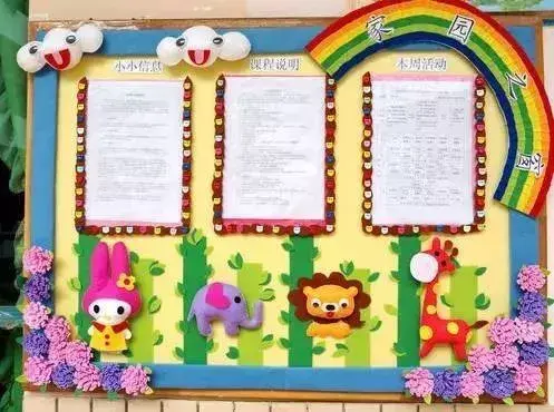 幼儿园家园栏育儿知识内容，听说开学前要布置家园栏？别急！我们给幼师准备好了