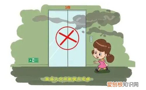 确认火灾后电梯一般把它停在什么地方，发生火灾时电梯应停在哪里