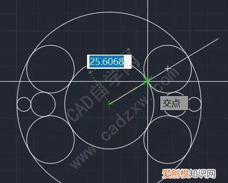 cad切点怎么弄出来，cad在圆上切点捕捉不到怎么弄