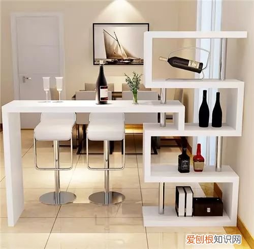 玄关隔断做成吧台简直太棒了,营造小资情调全靠它!,玄关吧台隔断效果图
