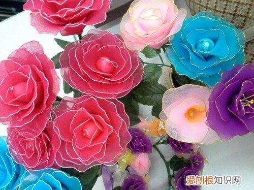 丝网花玫瑰花的做法 如何做出蓝色妖姬与烈焰玫瑰