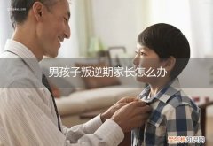 男孩子在叛逆期的时候家长应该怎样做 男孩子叛逆期家长怎么办