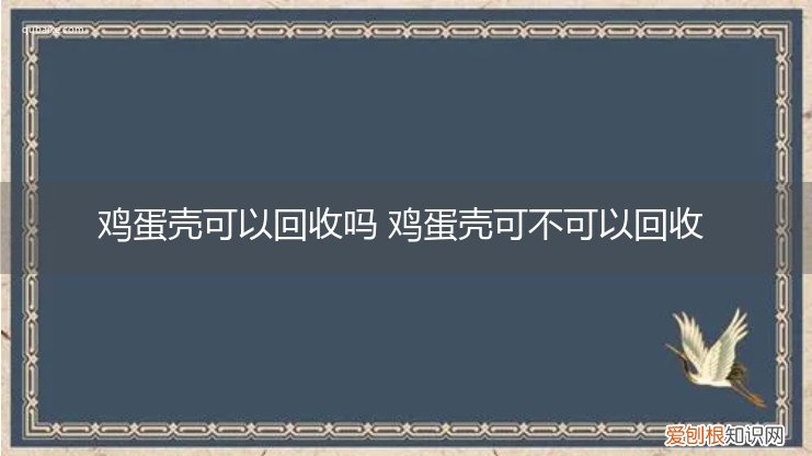 鸡蛋壳可以回收吗 鸡蛋壳可不可以回收