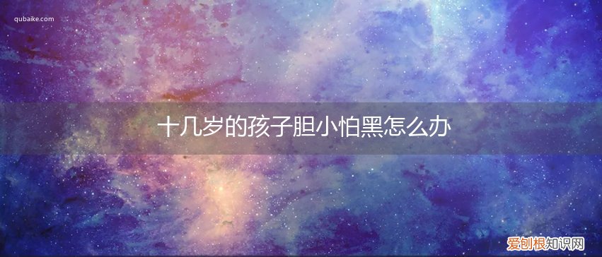 10岁的男孩胆小怕黑怎么办 十几岁的孩子胆小怕黑怎么办