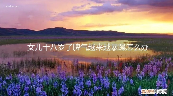 女孩子十八岁了脾气还很坏该怎么办 女儿十八岁了脾气越来越暴躁怎么办