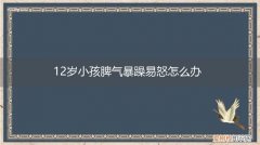 12岁小孩脾气爆怎么办? 12岁小孩脾气暴躁易怒怎么办