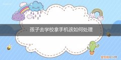 孩子去学校拿手机该如何处理问题 孩子去学校拿手机该如何处理