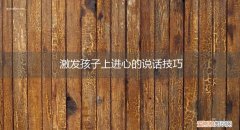 激发孩子上进心的说话技巧书籍 激发孩子上进心的说话技巧
