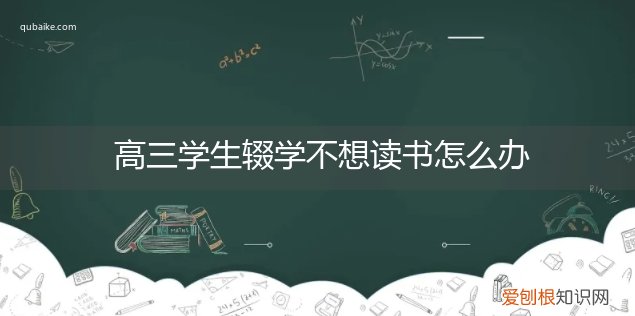 考不上高中辍学 高三学生辍学不想读书怎么办