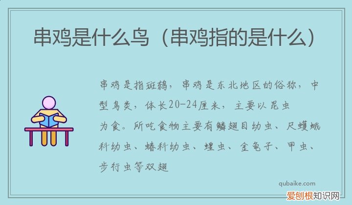 串鸡鸟学名叫什么 串鸡指的是什么 串鸡是什么鸟