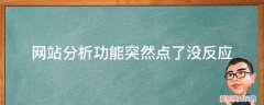 网站分析功能突然点了没反应了 网站分析功能突然点了没反应