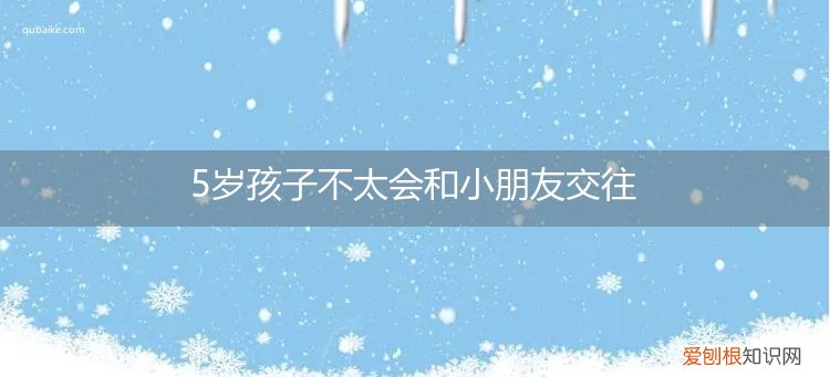 五岁宝宝不会和小朋友交流怎么办 5岁孩子不太会和小朋友交往