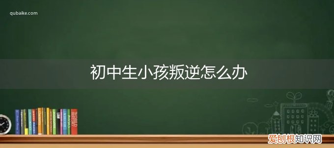 初中叛逆的孩子怎么办 初中生小孩叛逆怎么办