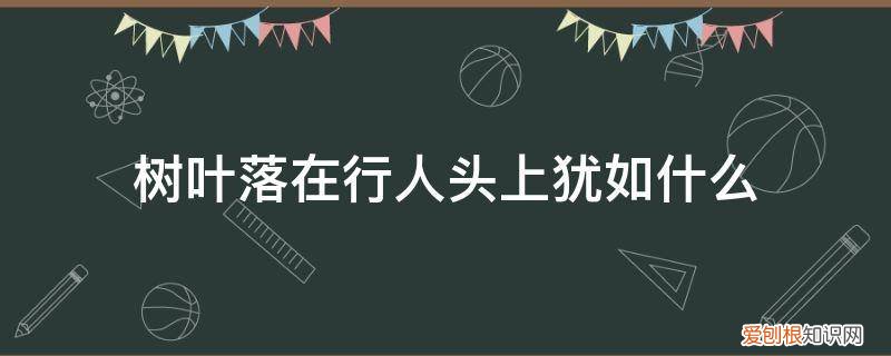 树叶落在马路上 树叶落在行人头上犹如什么
