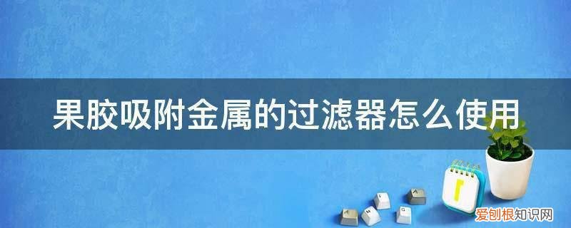 过滤器专用胶 果胶吸附金属的过滤器怎么使用