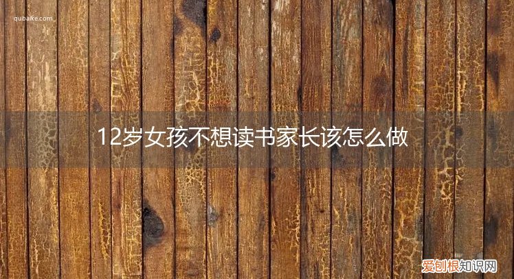 12岁女孩读书读不进去要怎么开导 12岁女孩不想读书家长该怎么做