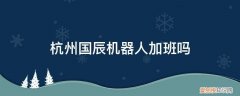 杭州国辰机器人怎么样 杭州国辰机器人加班吗