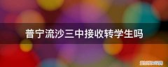 普宁高中可以转学吗 普宁流沙三中接收转学生吗