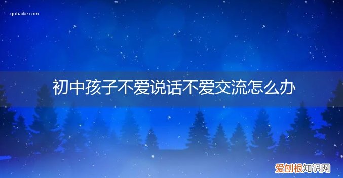 小孩上学后不爱说话交流怎么办? 初中孩子不爱说话不爱交流怎么办