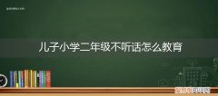 二年级小学生不听话怎么办 儿子小学二年级不听话怎么教育