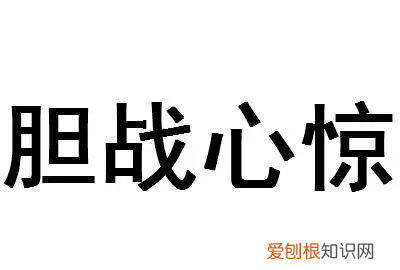 胆战心惊是什么意思，胆战心惊过大街是什么意思