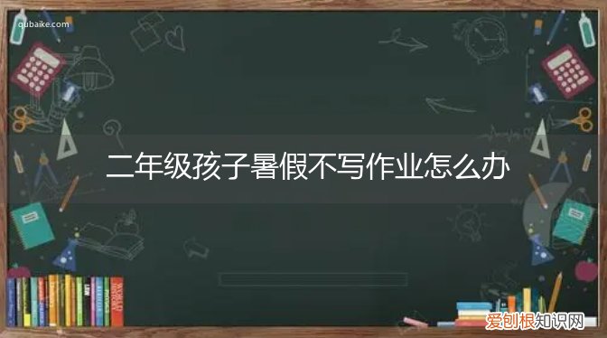 二年级的暑假作业怎么办 二年级孩子暑假不写作业怎么办