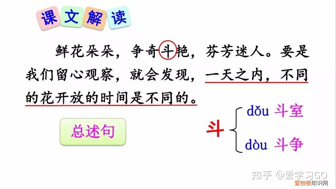 部编版三年级下册花钟第二课时教学设计，部编版三年级下册第13课《花钟》图文讲解+知识点梳理