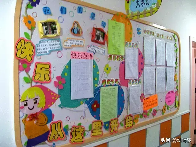 幼儿园环创家园栏图片，「环创」幼儿园漂亮的家园栏布置