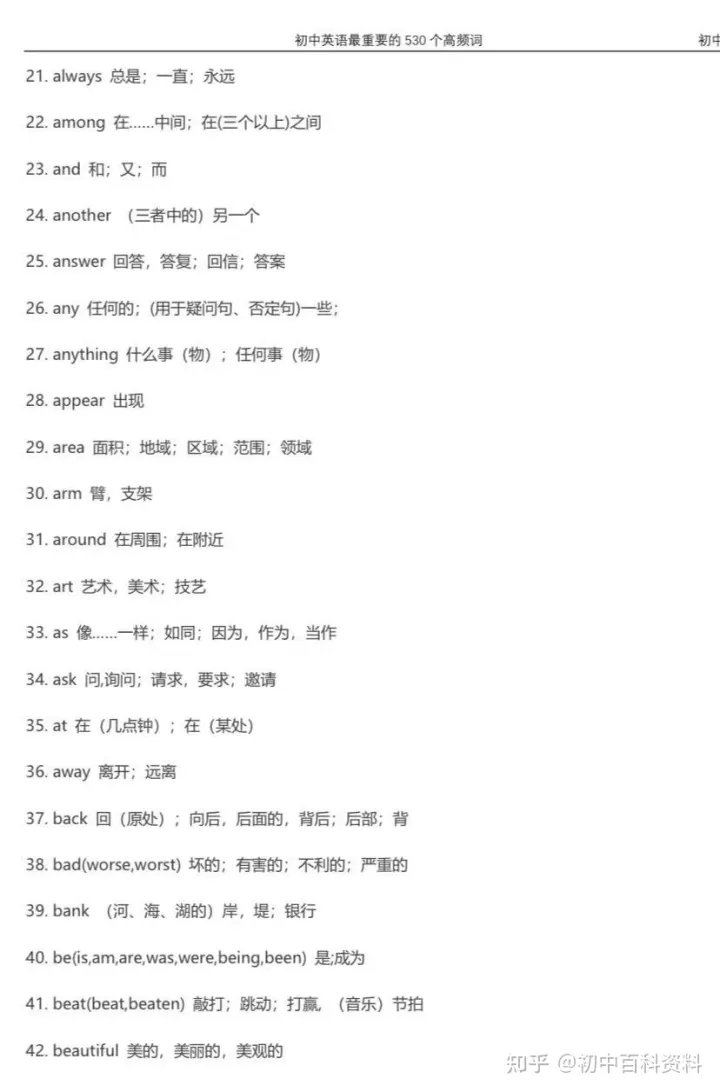 中考英语高频词汇及短语2022，[初中英语]中考英语最重要的530个高频词大汇总复习资料电子版：知识点总结+初中英语作文+初中英语思维导图+初中英语课本等复习资料，复习不害怕，进入重点高中